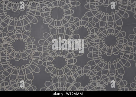 Beautiful detail of lace fabric with textile texture background Stock Photo