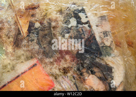 Colored glass mineral texture. Natural stone material. Stock Photo