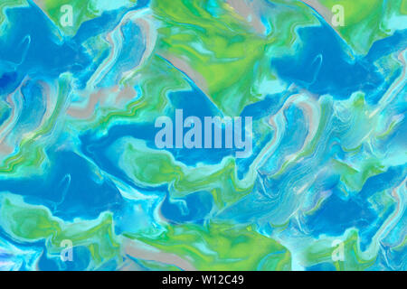 Multicolored background with fingerprints made from plasticine. Play Clay texture. Stock Photo