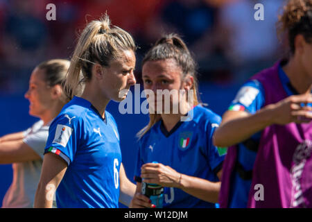 Valenciennes, France. 29th June, 2019. Martina Rosucci (Italy) during the FIFA Women's World Cup France 2019 Quarter-final match between Italy 0-2 Netherlands at Hainaut Stadium in Valenciennes, France, June29, 2019. Credit: Maurizio Borsari/AFLO/Alamy Live News Stock Photo