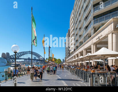 SYDNEY, Australia — Circular Quay towards Sydney Harbour Bridge Stock ...