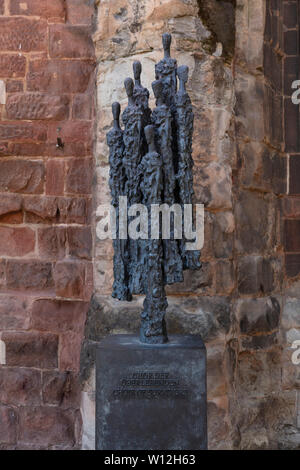 Coventry, Warwickshire, United Kingsom, June 27th 2019, Choir of Survivors sculpture at the Cathedral Church of Saint Michael Stock Photo