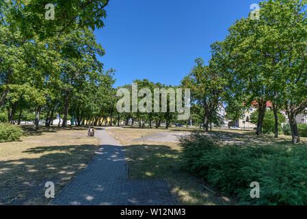 abandoned city park in Bad Dürrenberg, Germany. Stock Photo