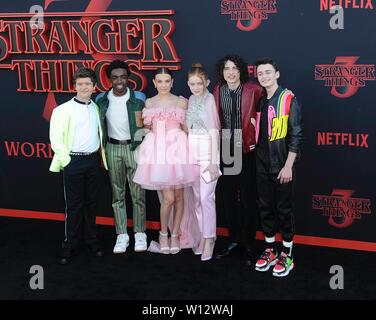 Stranger Things Cast Attends Season 3 Premiere at Santa Monica High School