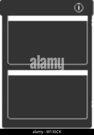 Office cabinet icon in single grey color. Files document information Stock Vector