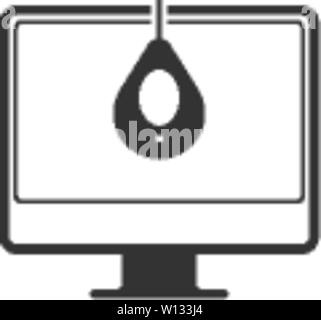 Monitor calibration icon in single grey color. Printing color standard Stock Vector