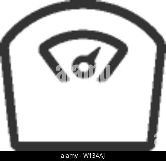 Bathroom scale grey black white icon Stock Vector Image & Art - Alamy