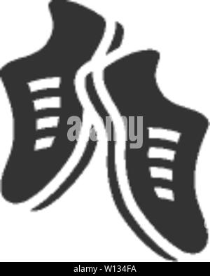Black and white monochrome sneakers shoes hearts love isolated vector ...