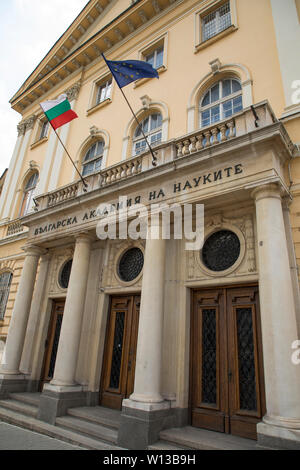 Sofia, Bulgaria - June 29, 2019: View to the building of Bulgarian Academy of Sciences Stock Photo