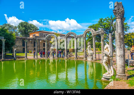 Villa Adriana or Hadrians Villa in the Canopus area in Tivoli - Rome - Italy Stock Photo