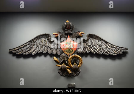 Double-headed eagle as a symbol of state power. Stock Photo