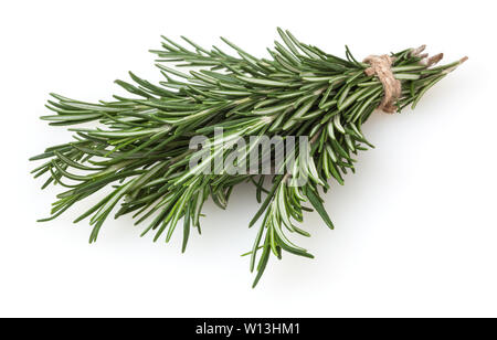 Fresh rosemary bunch isolated on white background Stock Photo