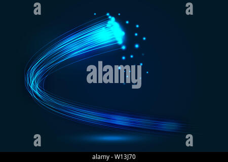 Fast fiber creative diagram Stock Photo