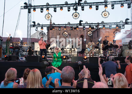 Cracow, Poland. 29th June 2019. 29th Jewish Culture Festival (Festiwal Kultury Żydowskiej) - Szalom on Szeroka Street (Szalom na Szerokiej) Stock Photo