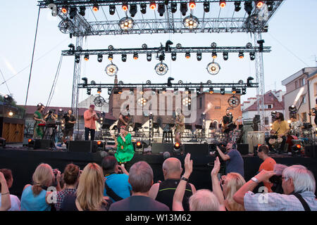 Cracow, Poland. 29th June 2019. 29th Jewish Culture Festival (Festiwal Kultury Żydowskiej) - Szalom on Szeroka Street (Szalom na Szerokiej) Stock Photo