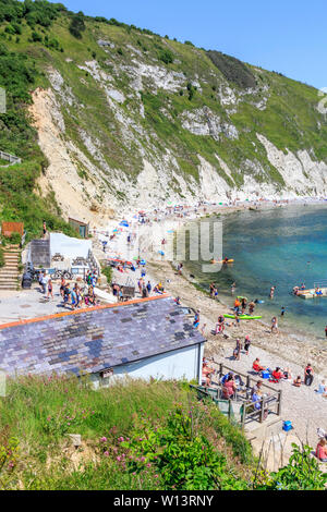 lulworth cove, dorset, england, uk Stock Photo