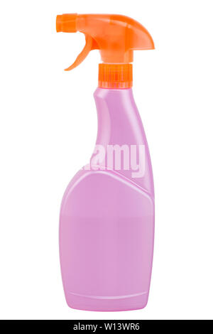 Plastic detergent bottle isolated on white background