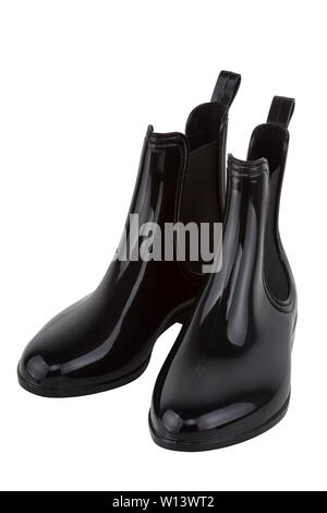 Rubber boots isolated on white background Stock Photo