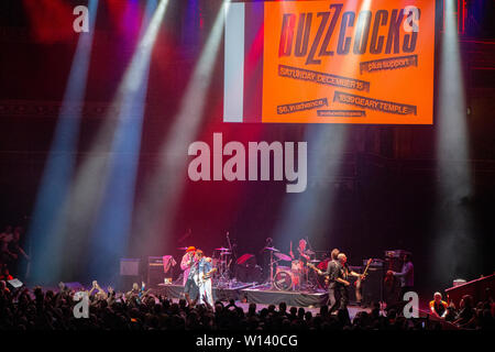 A memorial concert to Pete Shelley of punk band the Buzzcocks at the Royal Albert Hall - June 2019, featuring The Buzzcocks, The Skids, Penetration Stock Photo