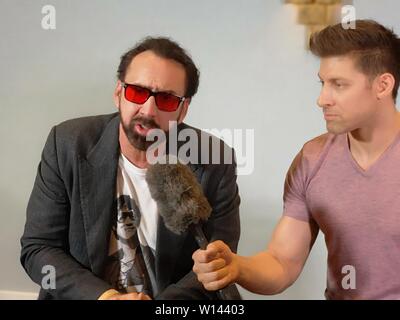 The actor, Nicolas Cage, during a press conference at Global Fest Stock ...