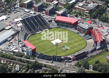 aerial view of Old Trafford cricket ground, June 2019 Stock Photo