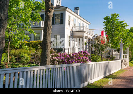 Historic Blaine House Governor's Mansion in Augusta, Maine Stock Photo