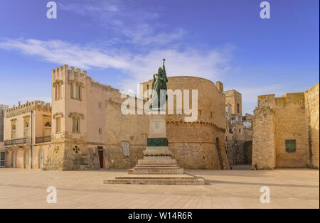 The most beautiful old towns of Italy. Apulia: historical center of Otranto in Salento. Stock Photo