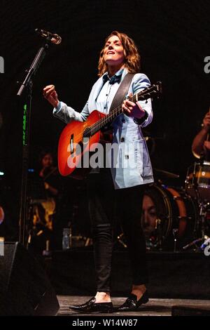 June 28, 2019 - Milwaukee, Wisconsin, U.S - BRANDI CARLILE during the Summerfest Music Festival in Milwaukee, Wisconsin (Credit Image: © Daniel DeSlover/ZUMA Wire) Stock Photo