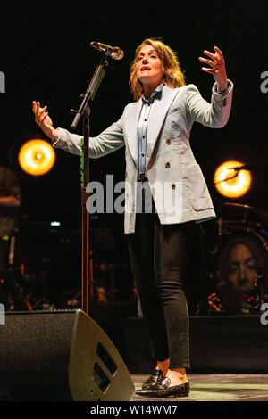 June 28, 2019 - Milwaukee, Wisconsin, U.S - BRANDI CARLILE during the Summerfest Music Festival in Milwaukee, Wisconsin (Credit Image: © Daniel DeSlover/ZUMA Wire) Stock Photo