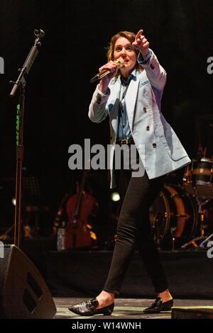 June 28, 2019 - Milwaukee, Wisconsin, U.S - BRANDI CARLILE during the Summerfest Music Festival in Milwaukee, Wisconsin (Credit Image: © Daniel DeSlover/ZUMA Wire) Stock Photo