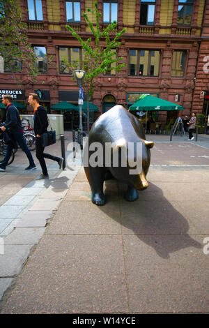 Bull and Bear bar in Frankfurt am Main, Germany Stock Photo