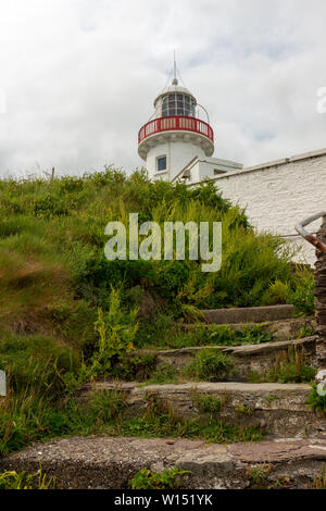 Stepping stones at the Youghal Lighthouse general view as seen from below in Youghal, County Cork, Ireland Stock Photo