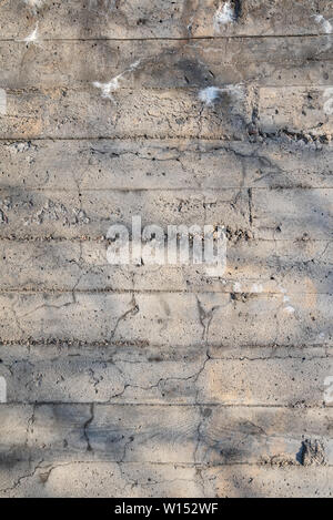 Old cracked and weathered concrete wall Stock Photo