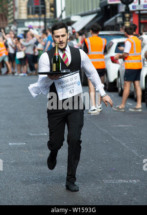 Soho Waiters Race 2019 Stock Photo