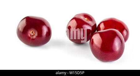 Cherry isolated on white background  with clipping path Stock Photo