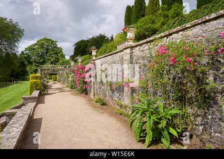 Garden walk, National Museum of History, St Fagans, Cardiff Stock Photo