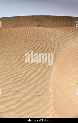 Shifting sand dunes-Takla Makan Desert. Yutian Keriya county-Xinjiang Uyghur region-China-0237 Stock Photo