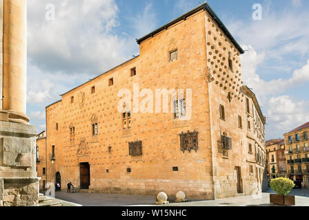 Casa de las Conchas in Salamanca, Spain Stock Photo