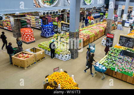 Checkers supermarket store in a shopping mall in Windhoek, Namibia Stock Photo