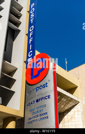 Nampost and Nampost Savings Bank headquarters, Windhoek, Namibia Stock Photo