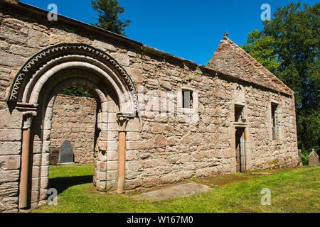 St Mary's Kirk, Auchindoir, Aberdeenshire, Scotland. Stock Photo