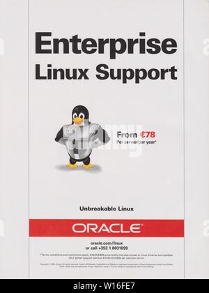 Oracle software advert in a magazine 1999. Oracle software powers the ...