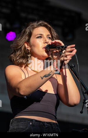 June 29, 2019 - Milwaukee, Wisconsin, U.S - LEAH CAPELLE during the Summerfest Music Festival in Milwaukee, Wisconsin (Credit Image: © Daniel DeSlover/ZUMA Wire) Stock Photo