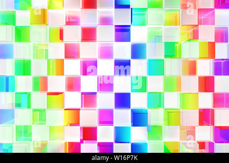 Colorful blocks abstract background Stock Photo