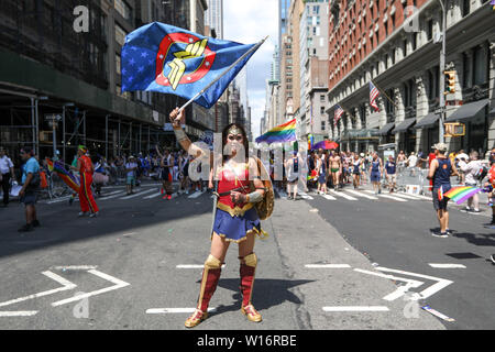 New York, United States. 30th June, 2019. Pride Parade in New York City in the United States this Sunday, 30. (Photo: William Volcov/Brazil Photo Press) Credit: Brazil Photo Press/Alamy Live News Stock Photo