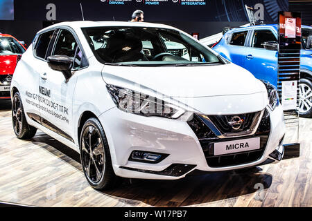 Brussels, Belgium, Jan 2020 Nissan Qashqai, Brussels Motor Show, 2nd  generation, J11, compact crossover SUV produced by Japanese Nissan Stock  Photo - Alamy