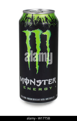 Monster Energy Drink Can Stock Photo