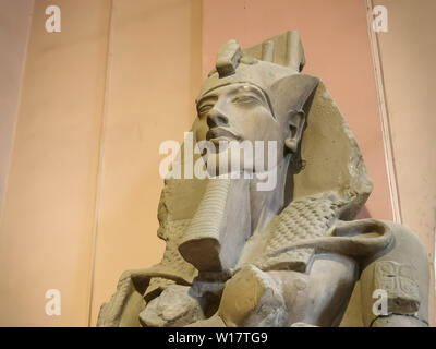 CAIRO, EGYPT- SEPTEMBER, 26, 2016: a statue of pharaoh akhenaten in cairo Stock Photo