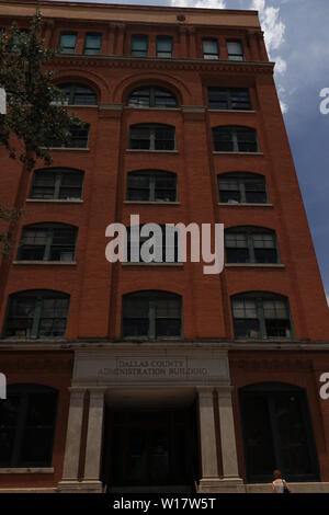 The open 6th floor window of the Texas School Book Depository Building ...