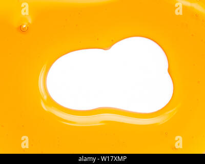 Abstract pattern from honey. Can use for design. Copy space for text. Honey background isolated on white with clipping path. Stock Photo